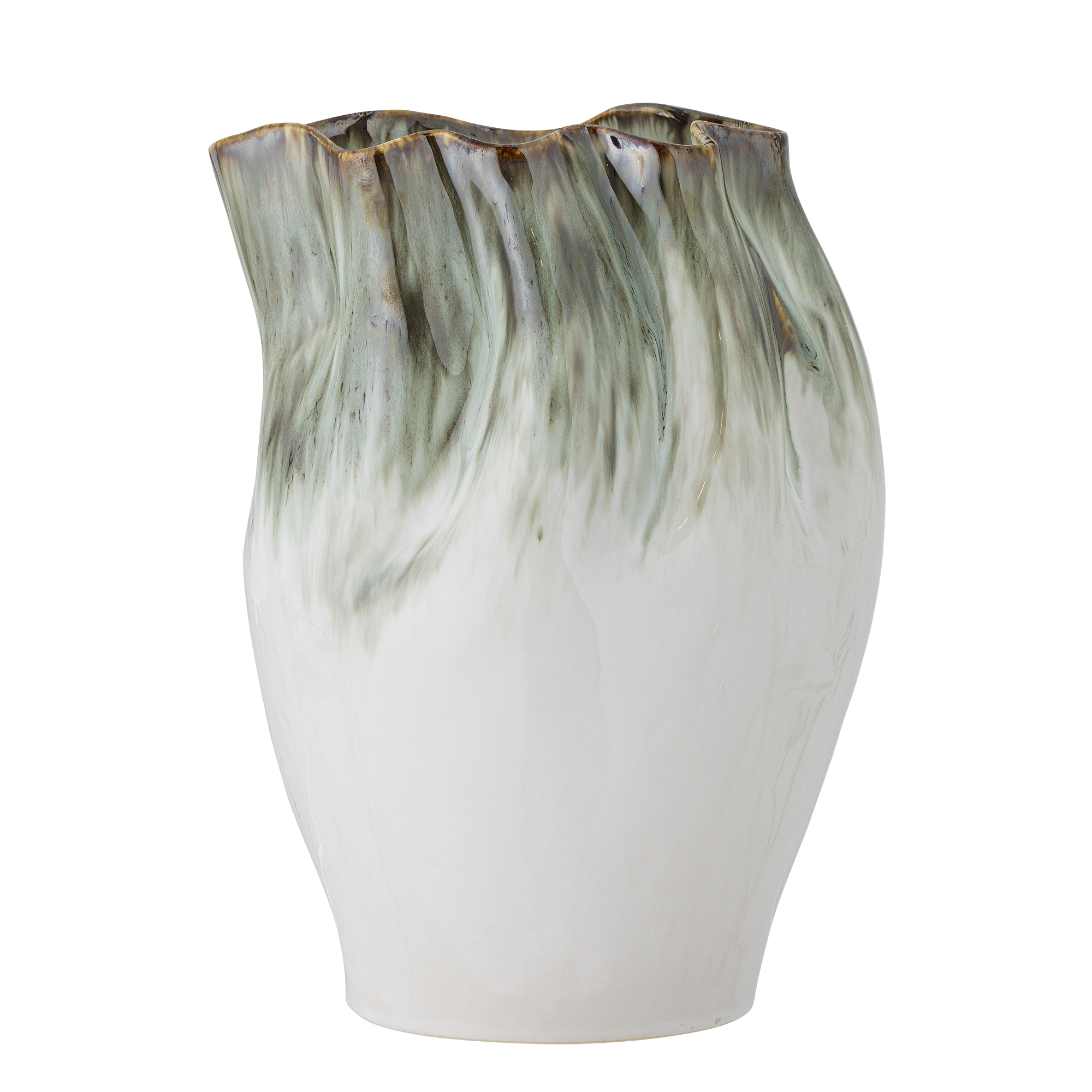BLOOMINGVILLE Nisha Vase, Grøn, Stentøj BLOOMINGVILLE Nisha Vase, Grøn, Stentøj