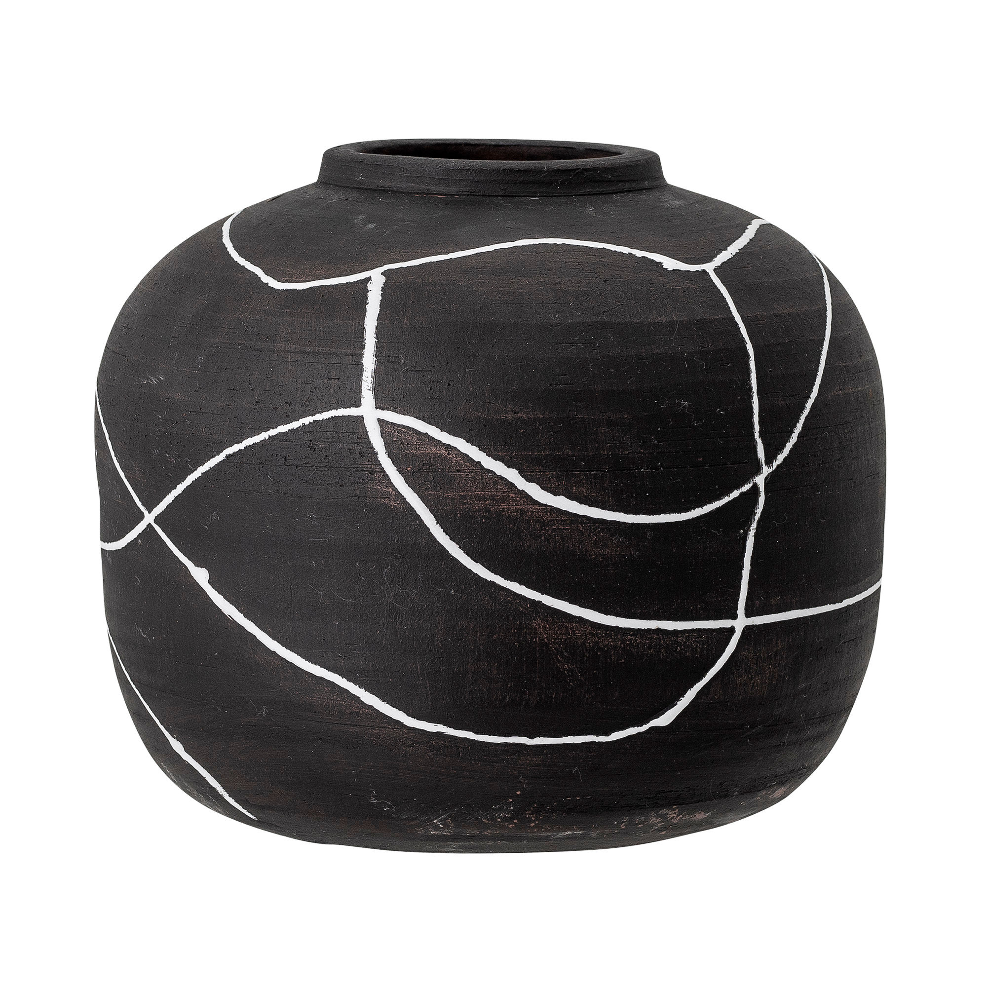BLOOMINGVILLE Niza Deko Vase, Sort, Terrakotta BLOOMINGVILLE Niza Deko Vase, Sort, Terrakotta