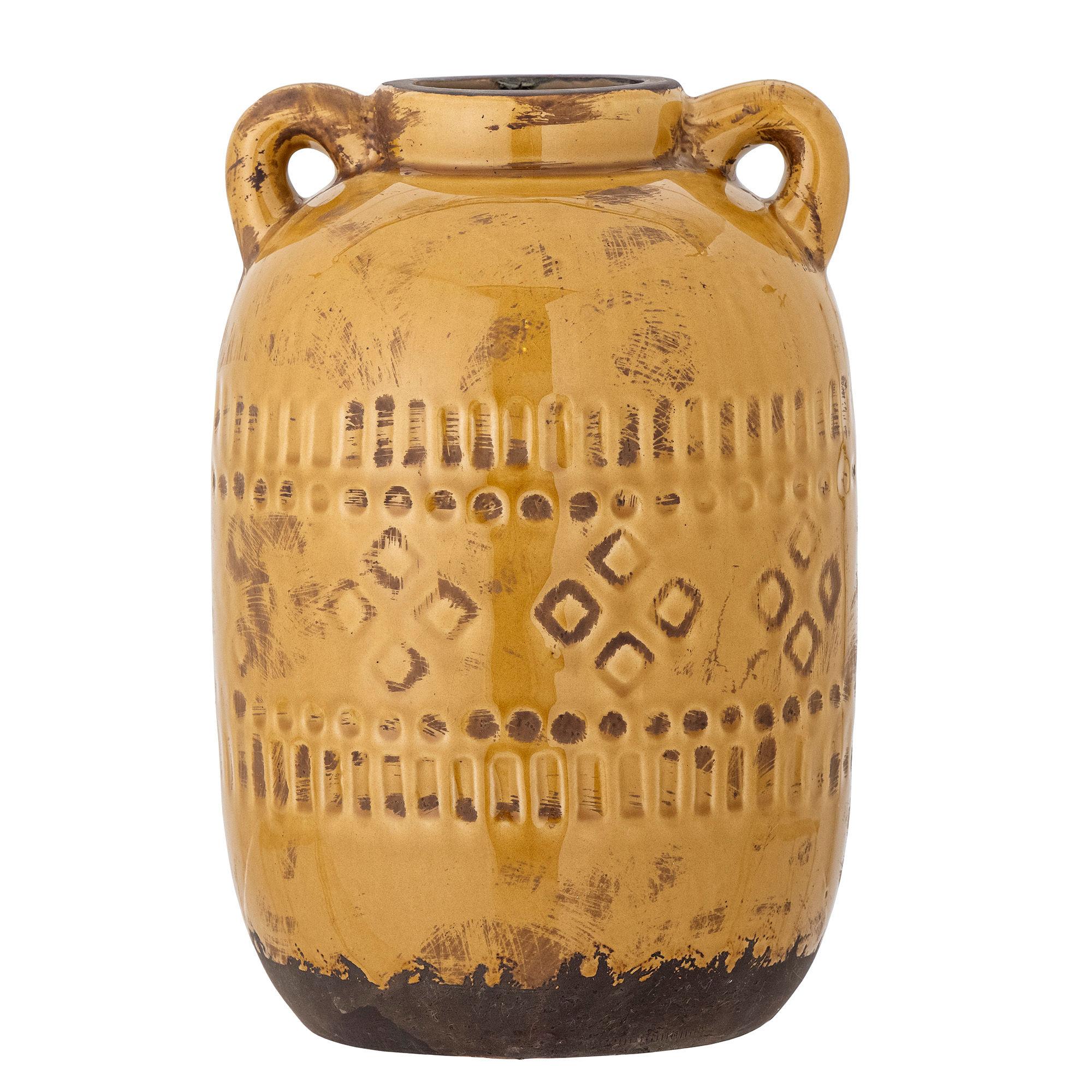 BLOOMINGVILLE Rijad Deko Vase, Gul, Terrakotta BLOOMINGVILLE Rijad Deko Vase, Gul, Terrakotta