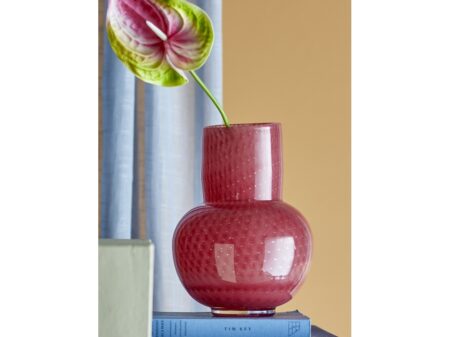 BLOOMINGVILLE Roscoe Vase, Rosa, Glas