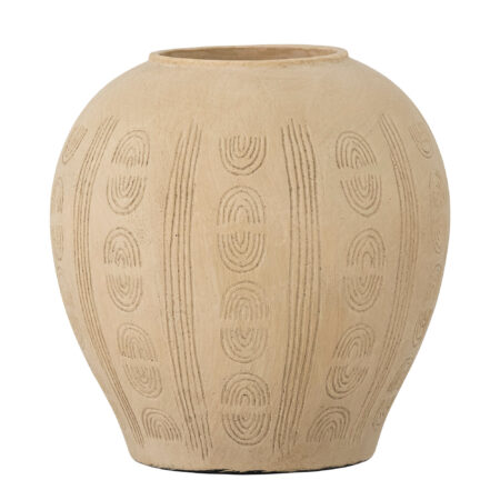 BLOOMINGVILLE Taym Deko Vase, Natur, Terrakotta
