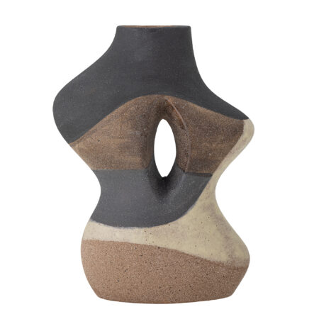 BLOOMINGVILLE Vica Vase, Brun, Stentøj