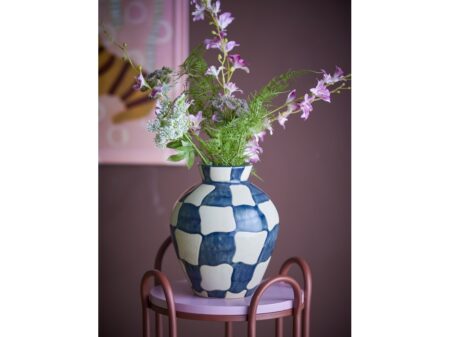 BLOOMINGVILLE rutig vas, multicolor, stengods