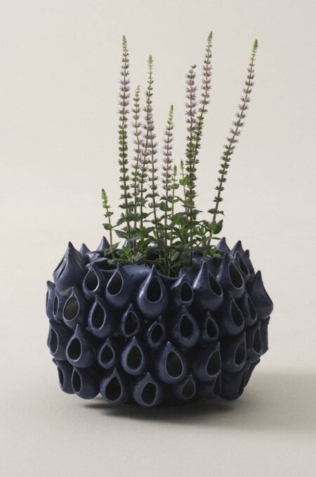 BLOWFISH vase - rund Blå