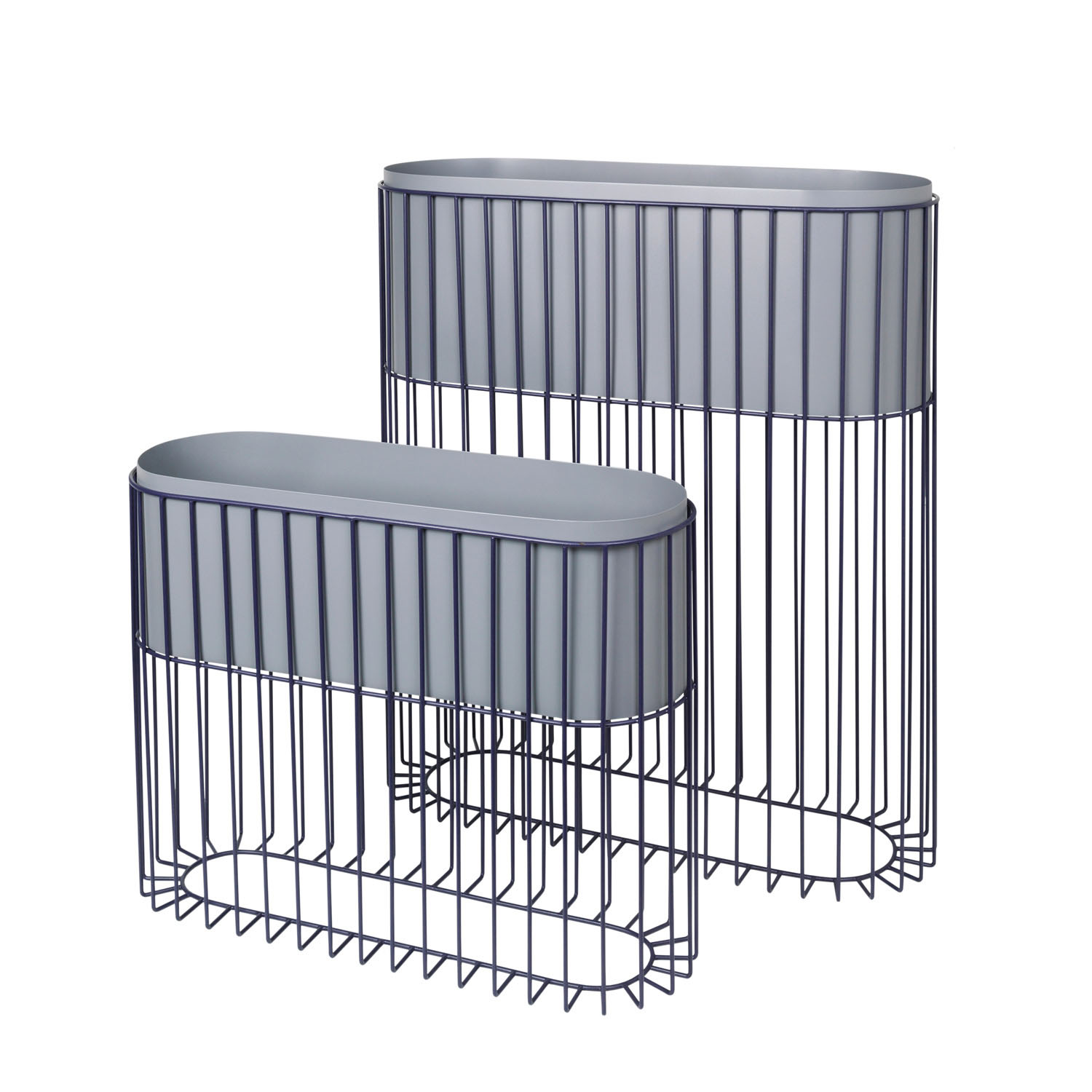 BROSTE COPENHAGEN Fenja stander m. skjuler - blå jern (sæt af 2) BROSTE COPENHAGEN Fenja stander m. skjuler - blå jern (sæt af 2)