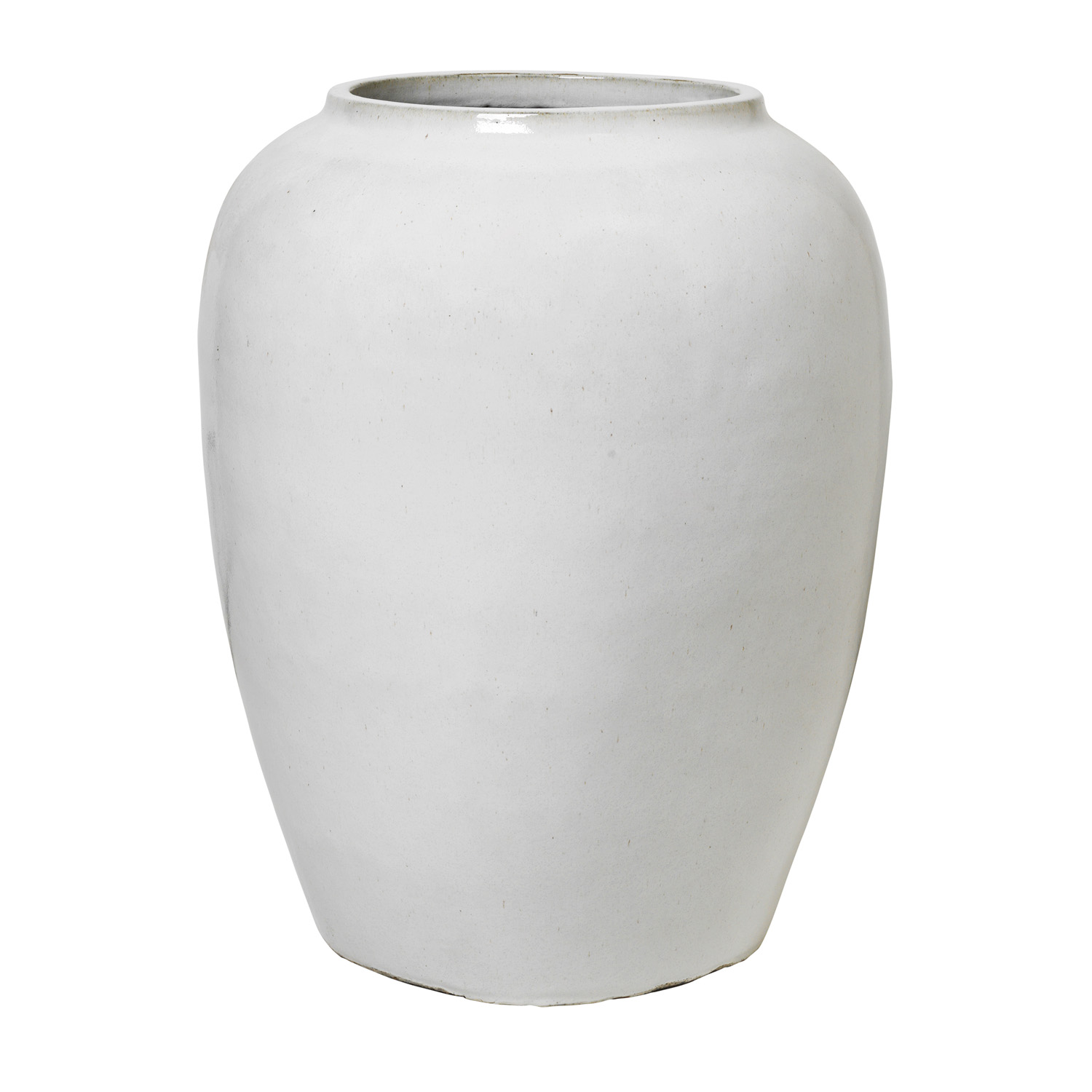 BROSTE COPENHAGEN Ray gulvvase, rund - offwhite ler BROSTE COPENHAGEN Ray gulvvase, rund - offwhite ler