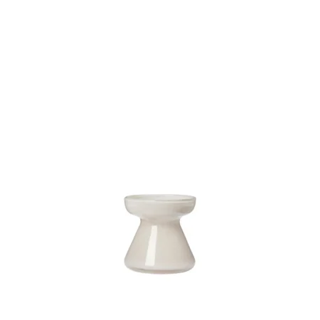 BROSTE COPENHAGEN Solai vase - taupe varm grå glas (H:10)