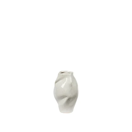BROSTE COPENHAGEN Susie vase - rainy day grå stentøj (H:14)