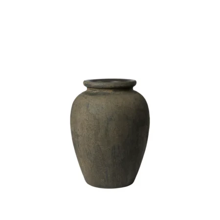 BROSTE COPENHAGEN Uma vase, rund - mørkebrun terracotta (H:30)