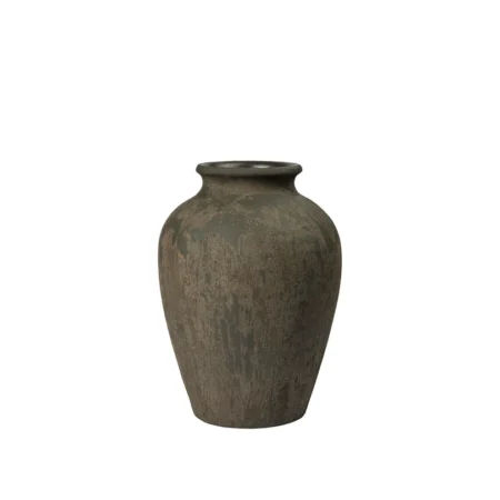 BROSTE COPENHAGEN Uma vase, rund - mørkebrun terracotta (H:40)