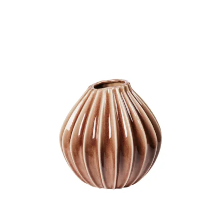 BROSTE COPENHAGEN Wide vase L - fawn keramik (H:30)