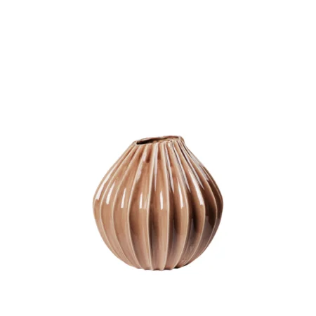 BROSTE COPENHAGEN Wide vase M - fawn keramik (H:25)