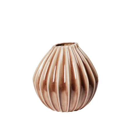 BROSTE COPENHAGEN Wide vase XL - fawn keramik (H:40)