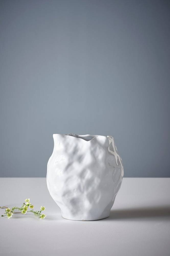 BUBBA vase - h⌀jde 31 cm Hvid BUBBA vase - h⌀jde 31 cm Hvid