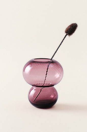 BUBBLAN glasvase - højde 19,5 cm