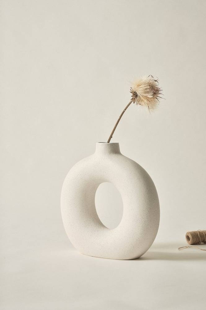 BUN vase/dekoration - h⌀jde 30,5 cm Mat hvid BUN vase/dekoration - h⌀jde 30,5 cm Mat hvid