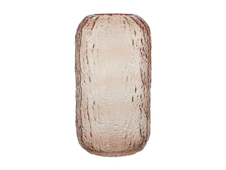 Bahne - Hammered Vase - Vase - Rose - H27 x L15 x W15 cm