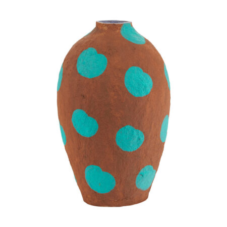 Bahne Interior - Prikket vase, Turkis prikker - H26 cm.