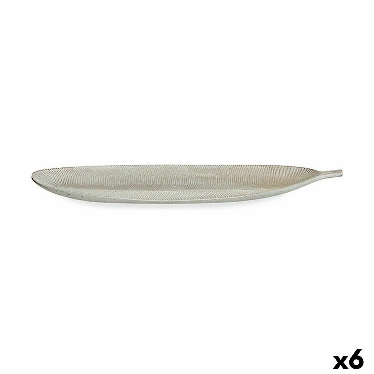 Bakke Hvid Træ MDF Blad af en plante 59,5 x 3 x 21,6 cm Indretning (6 enheder) Bakke Hvid Træ MDF Blad af en plante 59,5 x 3 x 21,6 cm Indretning (6 enheder)