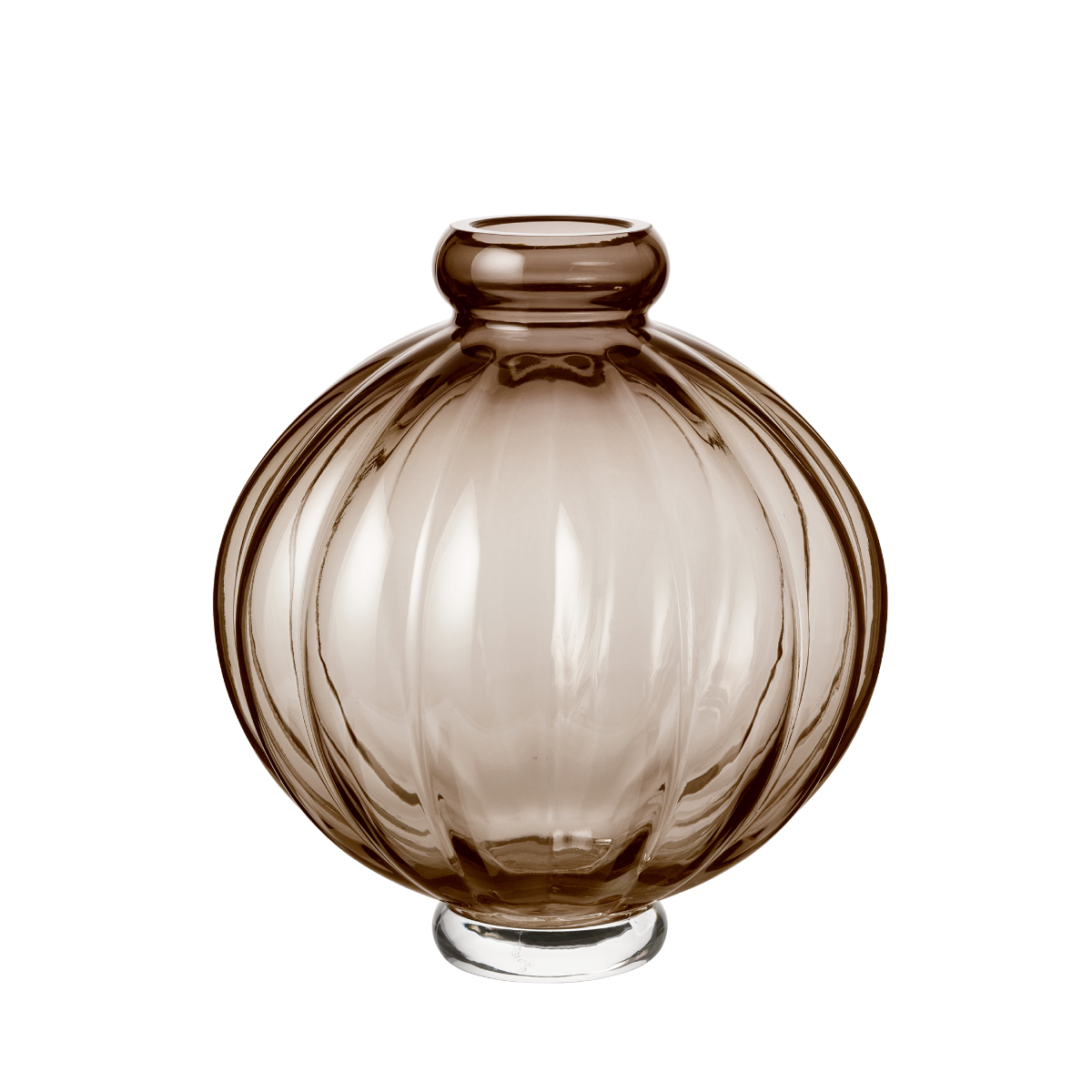 Balloon vase #01, smoke - H:25 cm. Balloon vase #01, smoke - H:25 cm.