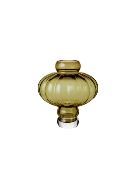 Balloon vase #02, Olive - H20 cm.