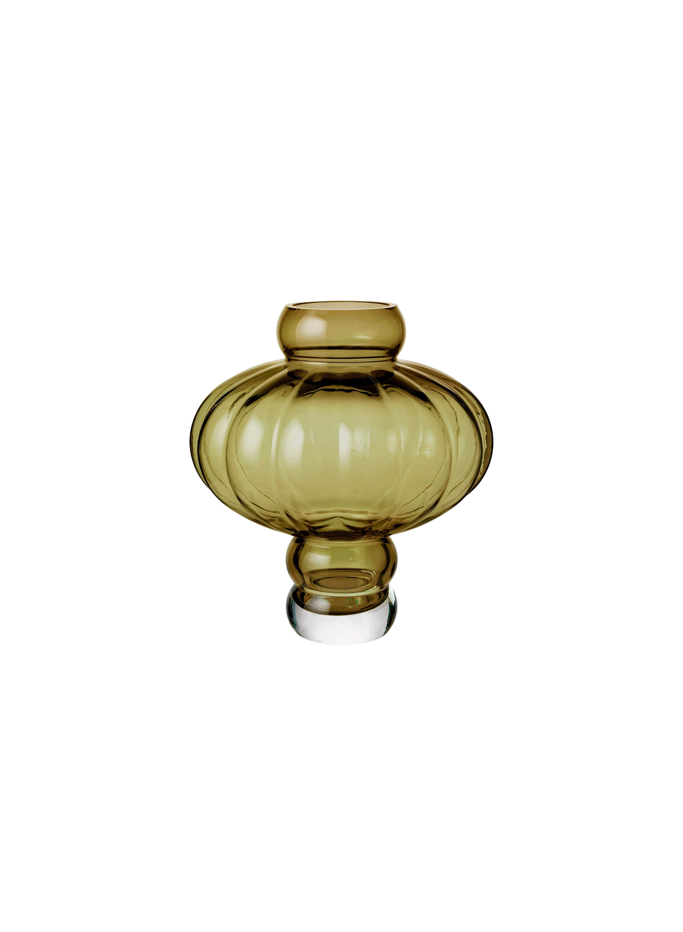 Balloon vase #02, Olive - H20 cm. Balloon vase #02, Olive - H20 cm.