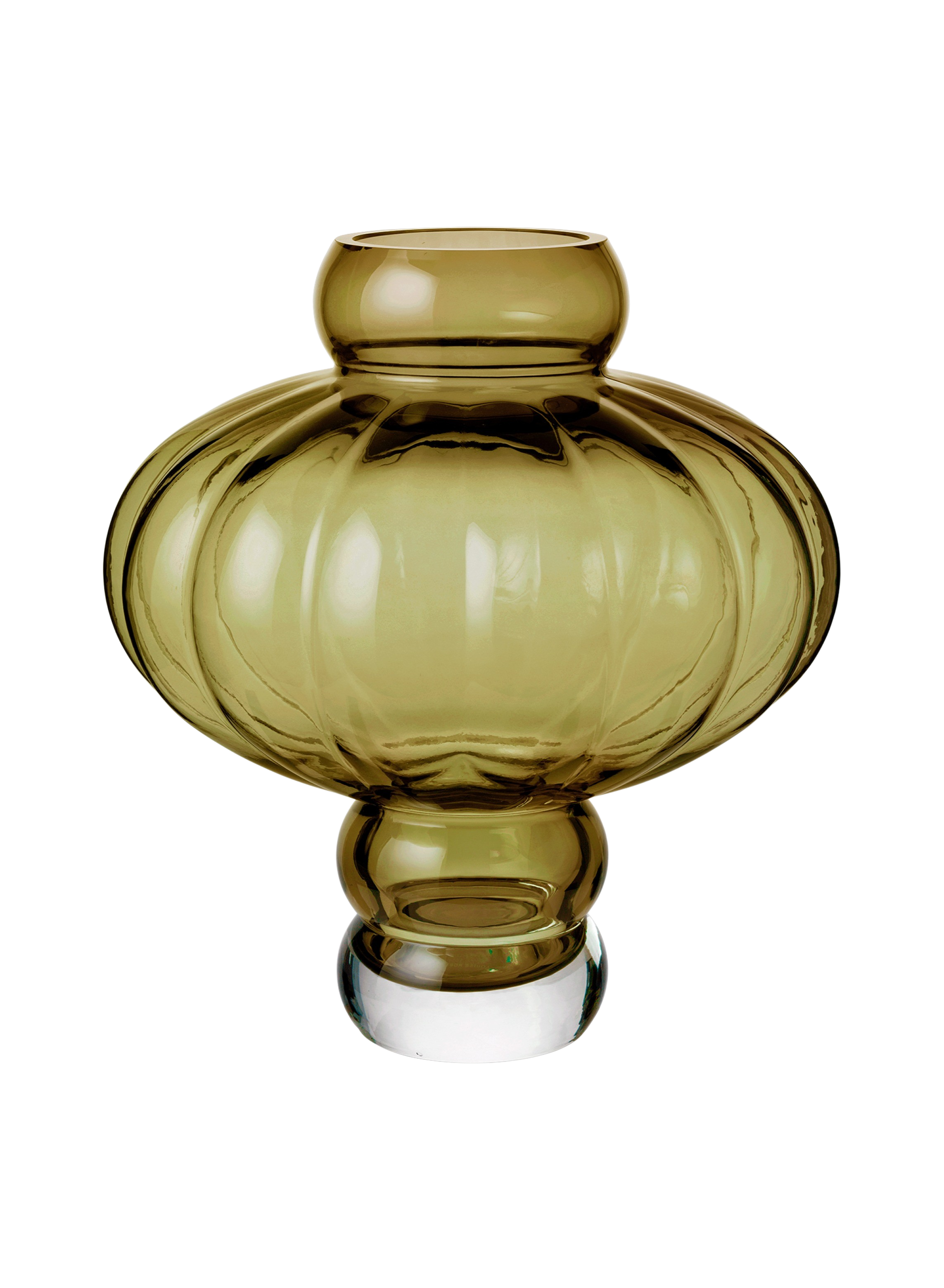 Balloon vase #03, Olive - H40 cm. Balloon vase #03, Olive - H40 cm.