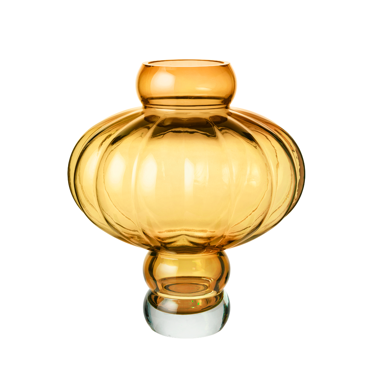 Balloon vase #03, amber - H:40 cm. Balloon vase #03, amber - H:40 cm.