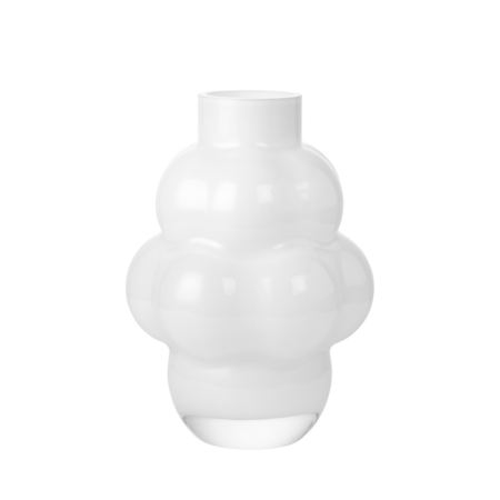 Balloon vase #04, opal white - H:32 cm.