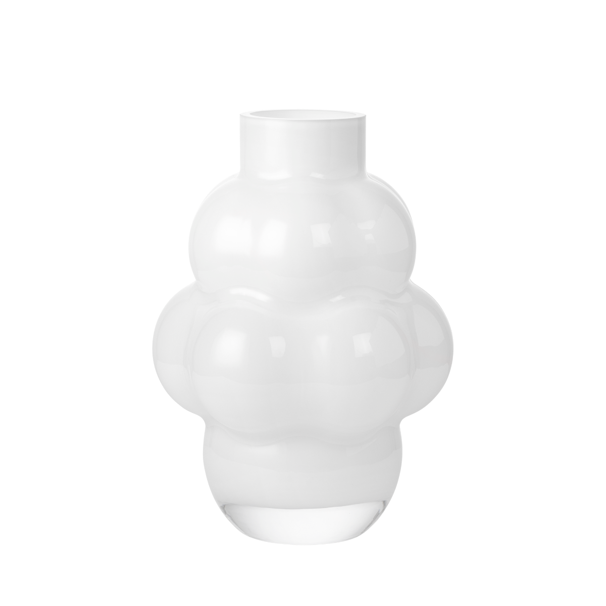 Balloon vase #04, opal white - H:32 cm. Balloon vase #04, opal white - H:32 cm.