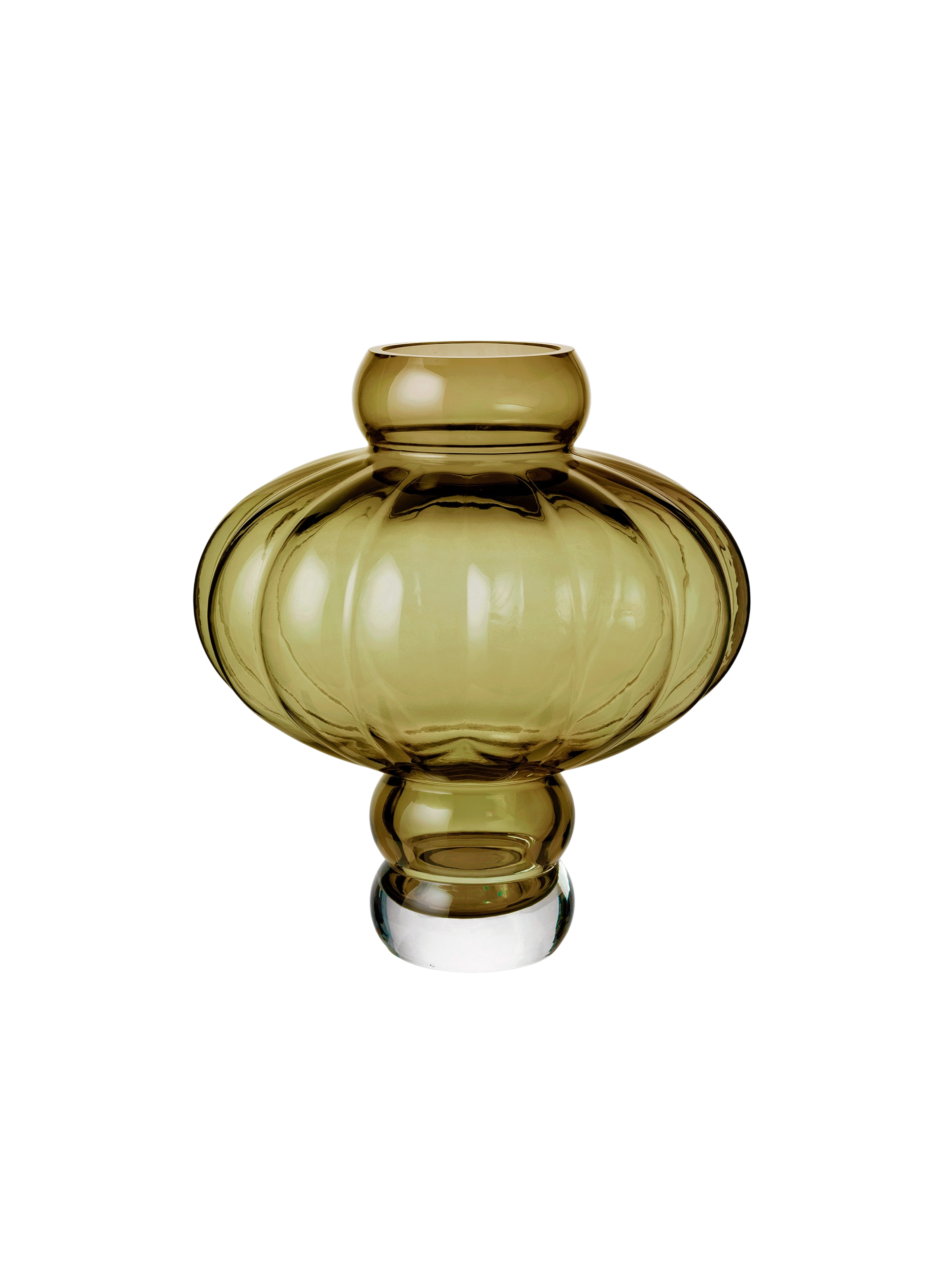 Balloon vase #08, Olive - H30 cm. Balloon vase #08, Olive - H30 cm.