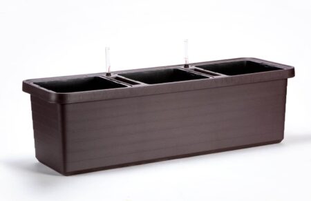 Berberis Trio selvvandende altankasse 117 × 39 cm - brun