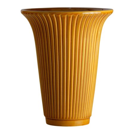 Bergs Potter Daisy vase glaseret Ø20 cm Gul