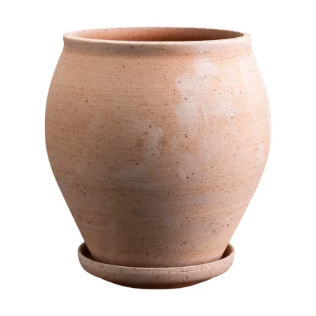 Bergs Potter Delphi krukke med underskål 2 dele Lyserød, Ø20 cm