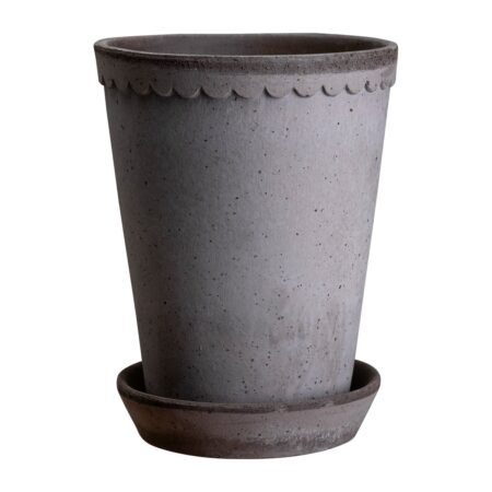 Bergs Potter Helena krukke høj Ø14 cm Grå