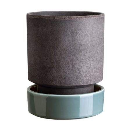 Bergs Potter Hoff krukke Ø16 cm, Raw Grey-Misty Blue