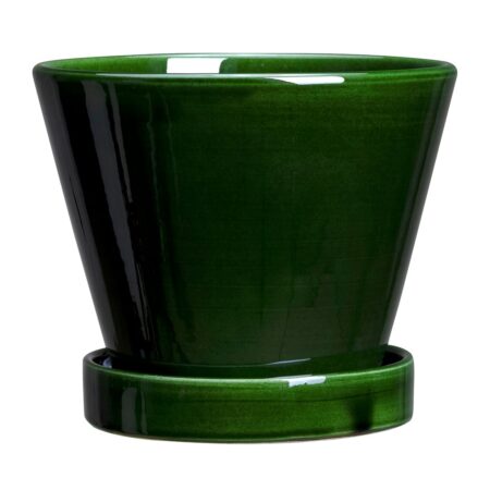 Bergs Potter Julie krukke glaseret Ø13 cm Green emerald