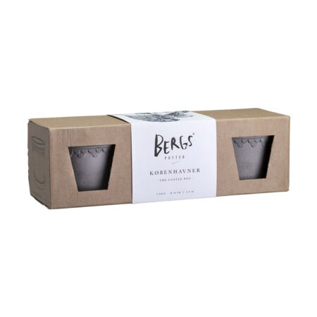 Bergs Potter Københavner krukke Ø10 cm 3-pak Grey