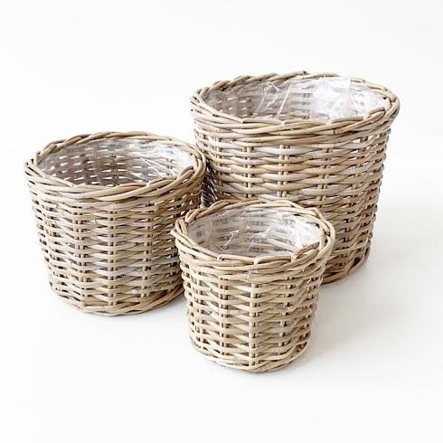 Billige kurve til planter | Rattan | Sæt af 3 Billige kurve til planter | Rattan | Sæt af 3