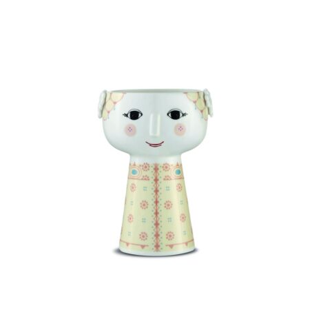 Bjørn Wiinblad Eva Vase H: 15 cm - Gul
