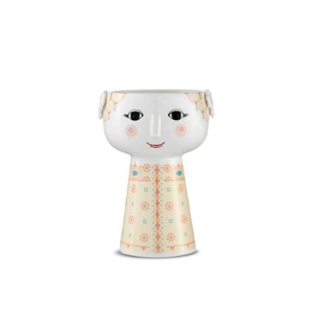 Bjørn Wiinblad Eva vase - H15 cm - Soft yellow : Erling Christensen Møbler