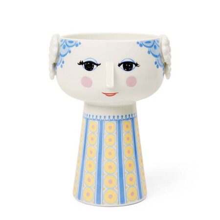 Bjørn Wiinblad Eva vase - H18,5 cm - Blå