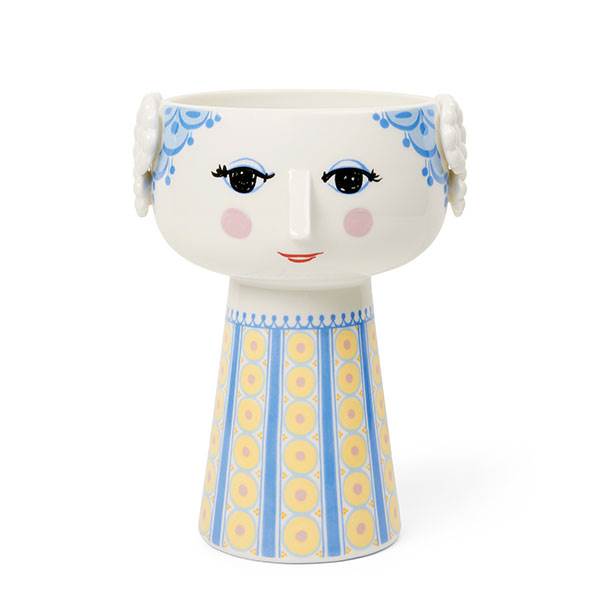 Bjørn Wiinblad Eva vase - H18,5 cm - Blå Bjørn Wiinblad Eva vase - H18,5 cm - Blå