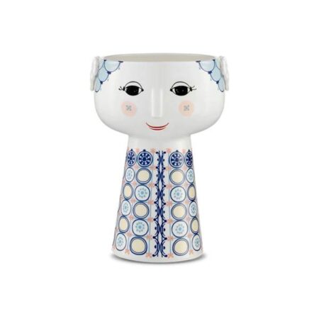 Bjørn Wiinblad Eva vase - H18,5 cm - Mørk blå