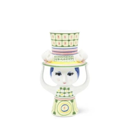 Bjørn Wiinblad - Lady with hat vase - 24,5 cm