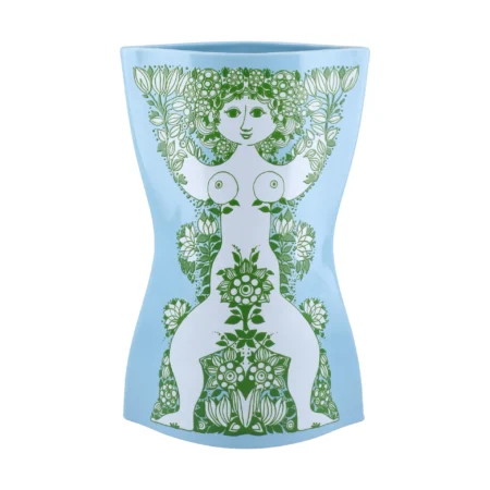 Bjørn Wiinblad Nina vase Lyseblå-grøn, 28,5 cm