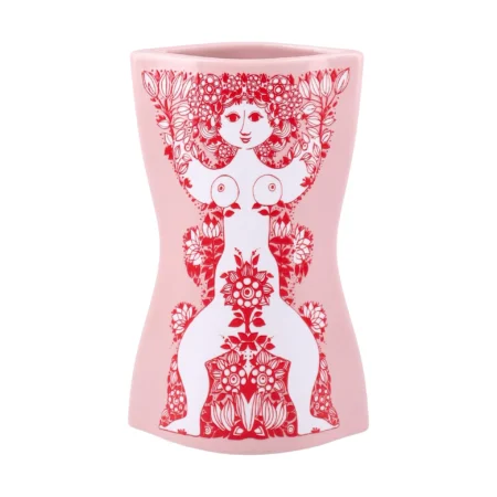 Bjørn Wiinblad Nina vase Pink-rød, 16,5 cm