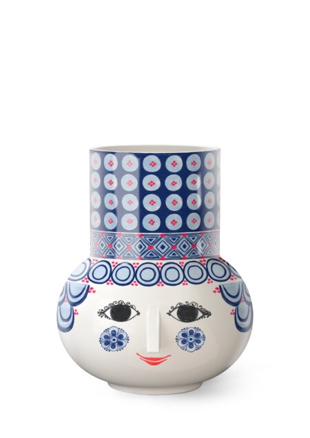 Bjørn Wiinblad - Olga Vase - Blå - 20 cm
