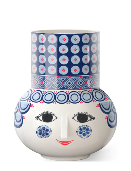 Bjørn Wiinblad | Olga Vase H20 Cm Blå | 20 CM