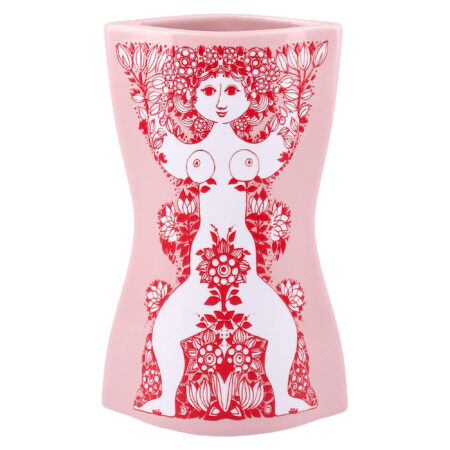 Bjørn wiinblad Nina vase 16,5 cm, pink/rød